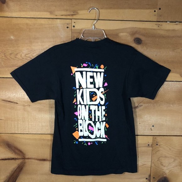 Vintage Backstage Pass New Kids On The Block T-Shirt Mens Size Small Double Side - Picture 10 of 13